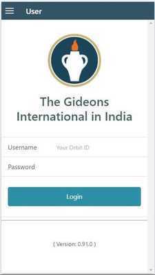 Emulate Android APK The Gideons India- ORBIT App (GMAP)