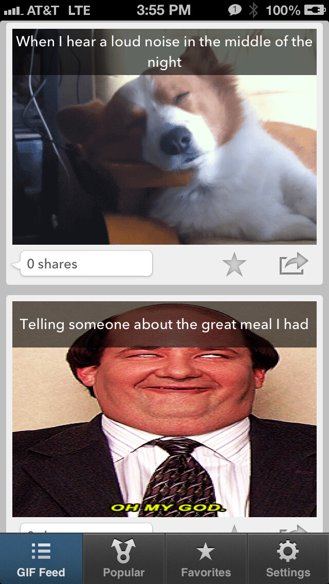 Emulate iPhone app The GIFs App using MyAndroid Emulate iPhone app The GIFs App using MyAndroid