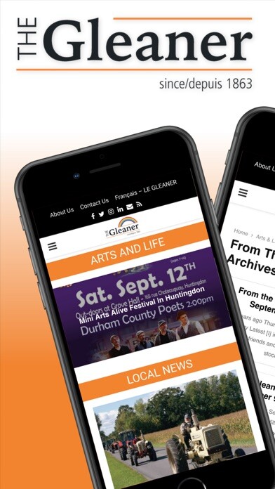 Emulate iPhone app The Gleaner App using MyAndroid