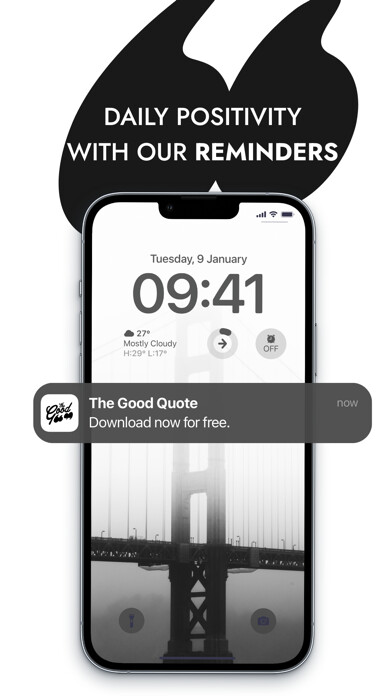 Emulate iPhone app The Good Quote - Daily Quotes using MyAndroid Emulate iPhone app The Good Quote - Daily Quotes using MyAndroid