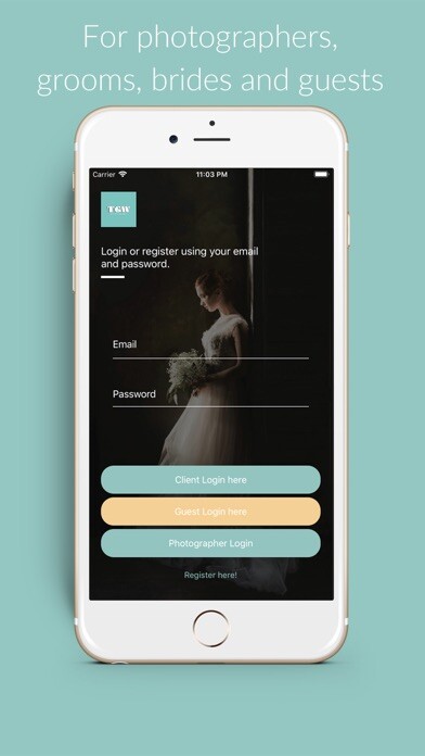 Emulate iPhone app The Good Weddings using MyAndroid