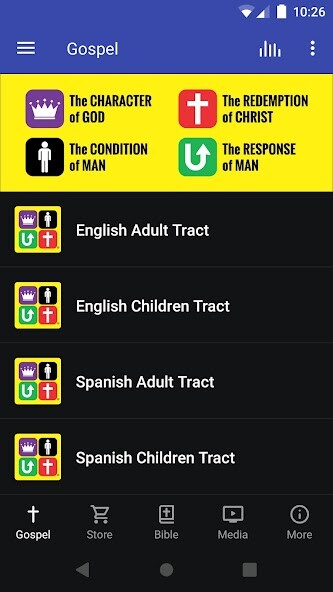 Emulate iPhone app The Gospel App using MyAndroid Emulate iPhone app The Gospel App using MyAndroid