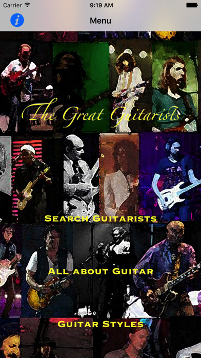 Emulate iPhone app The Great Guitarists using MyAndroid Emulate iPhone app The Great Guitarists using MyAndroid