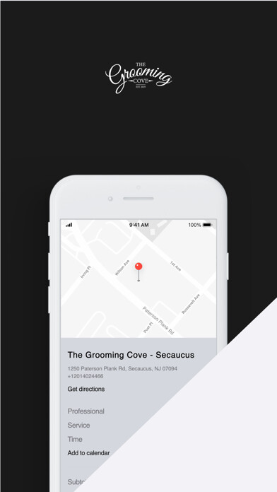 Emulate iPhone app The Grooming Cove using MyAndroid