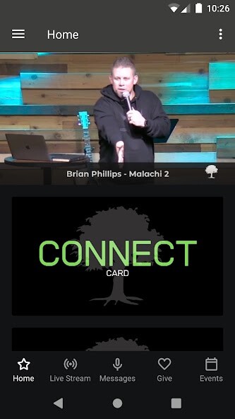Emulate iPhone app The Grove Fellowship using MyAndroid