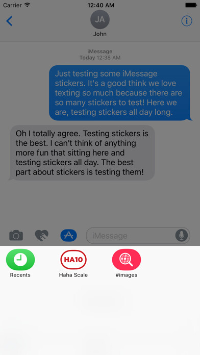 Emulate iPhone app The Haha Scale Sticker Pack using MyAndroid Emulate iPhone app The Haha Scale Sticker Pack using MyAndroid