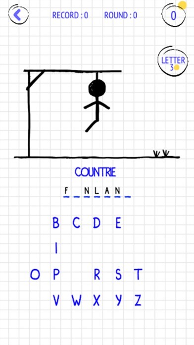 Emulate iPhone app The Hangman. Game using MyAndroid