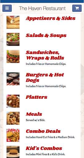 Run android online APK The Haven Restaurant from MyAndroid or emulate The Haven Restaurant using MyAndroid