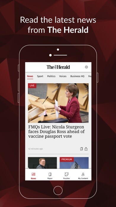 Emulate iPhone app The Herald using MyAndroid Emulate iPhone app The Herald using MyAndroid
