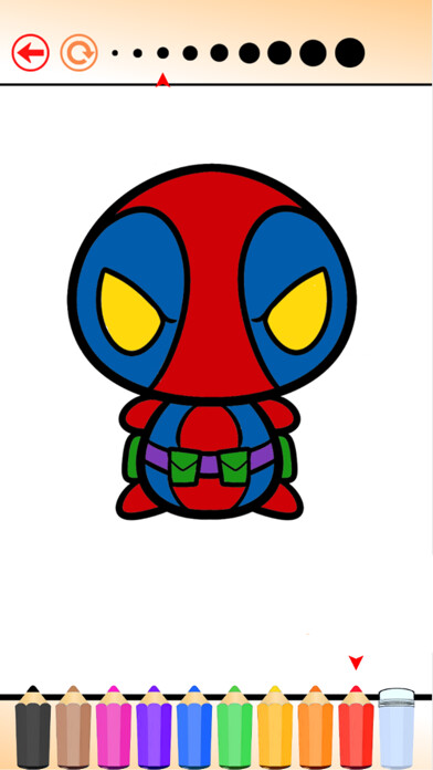Emulate iPhone app The Heroes Coloring Book: Learn to color and draw superhero, Free games for children using MyAndroid Emulate iPhone app The Heroes Coloring Book: Learn to color and draw superhero, Free games for children using MyAndroid