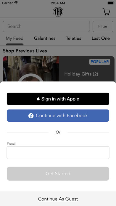 Emulate iPhone app The Hideaway Boutique using MyAndroid
