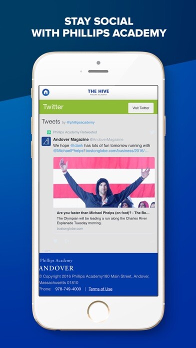 Emulate iPhone app The Hive by Phillips Academy using MyAndroid Emulate iPhone app The Hive by Phillips Academy using MyAndroid