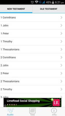 Emulate Android APK The Holy Bible Audio and Text