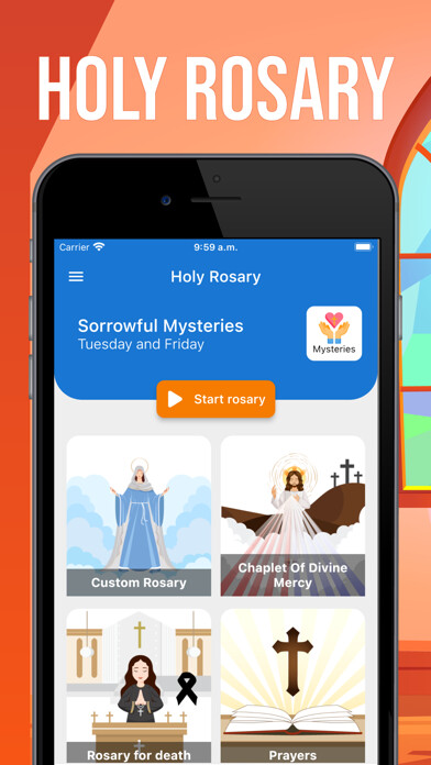 Emulate iPhone app The Holy Rosary with voice using MyAndroid Emulate iPhone app The Holy Rosary with voice using MyAndroid