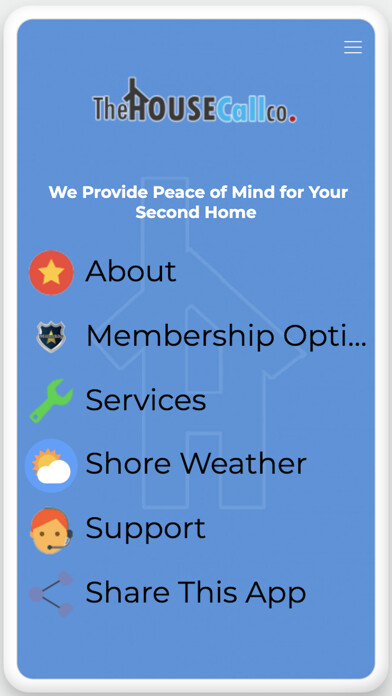 Emulate iPhone app The House Call Company using MyAndroid