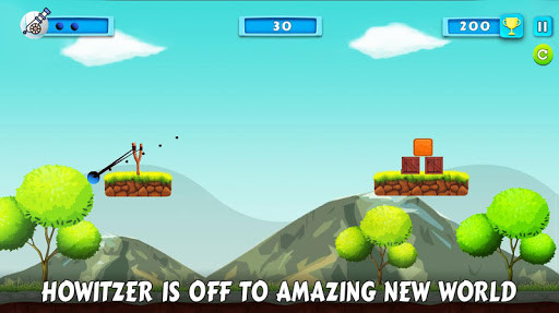 Run android online APK The Howitzer - SlingShot Adventure from MyAndroid or emulate The Howitzer - SlingShot Adventure using MyAndroid