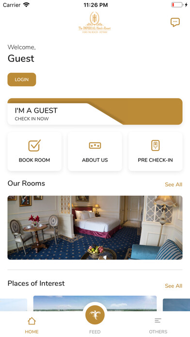Emulate iPhone app The Imperial Hotel using MyAndroid