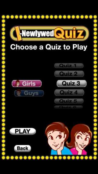Emulate iPhone app The I-Newlywed Quiz using MyAndroid Emulate iPhone app The I-Newlywed Quiz using MyAndroid