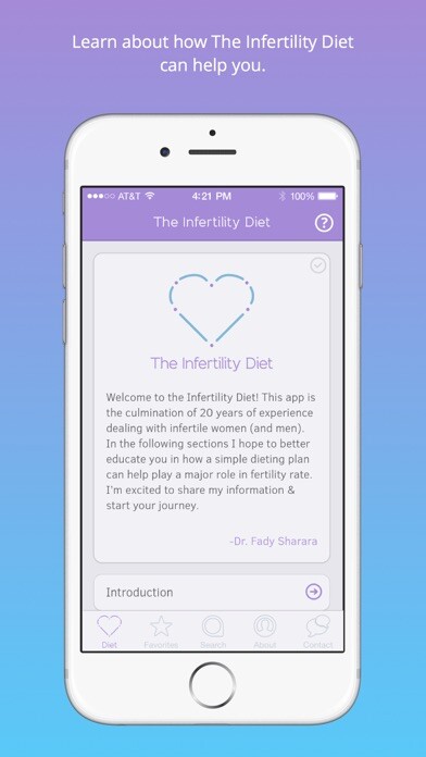 Emulate iPhone app The Infertility Diet using MyAndroid Emulate iPhone app The Infertility Diet using MyAndroid