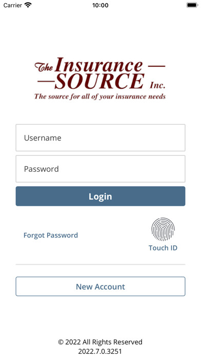 Emulate iPhone app The Insurance Source Keene using MyAndroid