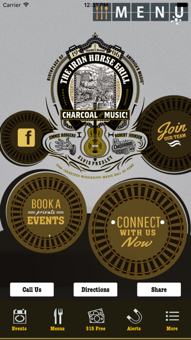 Emulate iPhone app The Iron Horse Grill using MyAndroid Emulate iPhone app The Iron Horse Grill using MyAndroid