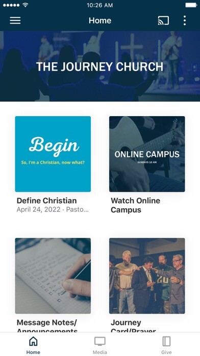 Emulate iPhone app The Journey Church - VA using MyAndroid Emulate iPhone app The Journey Church - VA using MyAndroid