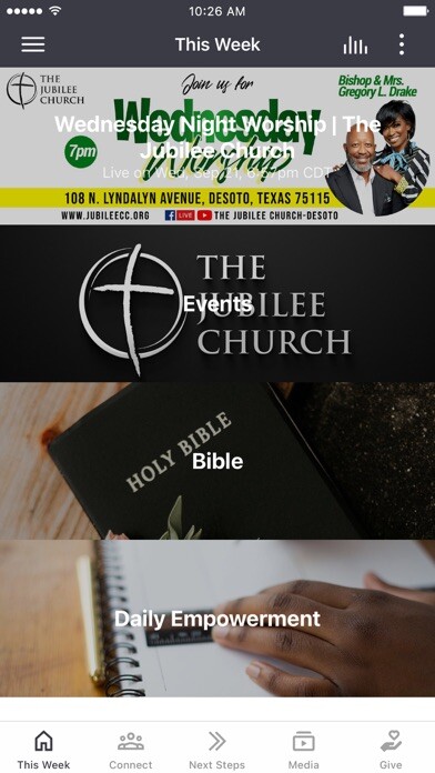 Emulate iPhone app The Jubilee Church using MyAndroid Emulate iPhone app The Jubilee Church using MyAndroid