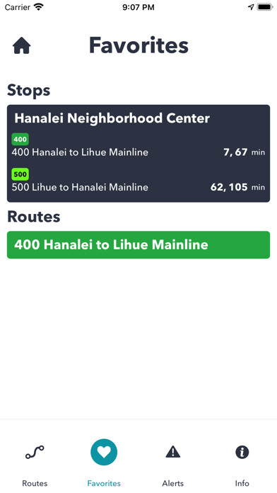 Emulate iPhone app The Kauai Bus Tracker using MyAndroid