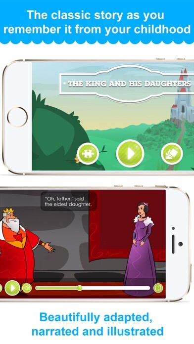 Emulate iPhone app The King and his Daughters - Narrated classic fairy tales and stories for children using MyAndroid Emulate iPhone app The King and his Daughters - Narrated classic fairy tales and stories for children using MyAndroid