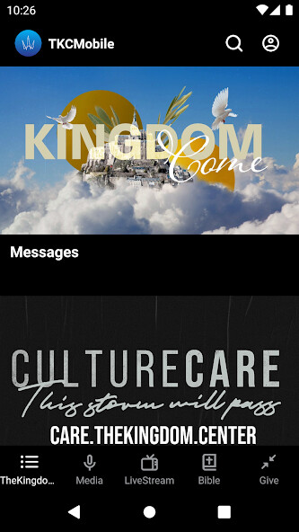 Emulate iPhone app TheKingdom.Center using MyAndroid Emulate iPhone app TheKingdom.Center using MyAndroid