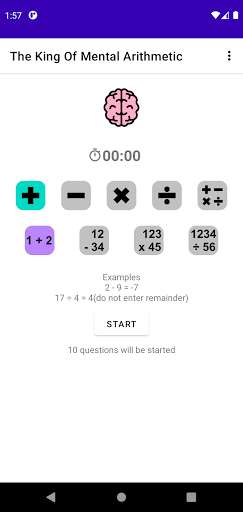 Run android online APK The King Of Mental Arithmetic from MyAndroid or emulate The King Of Mental Arithmetic using MyAndroid