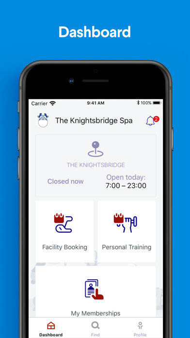 Emulate iPhone app The Knightsbridge Spa using MyAndroid