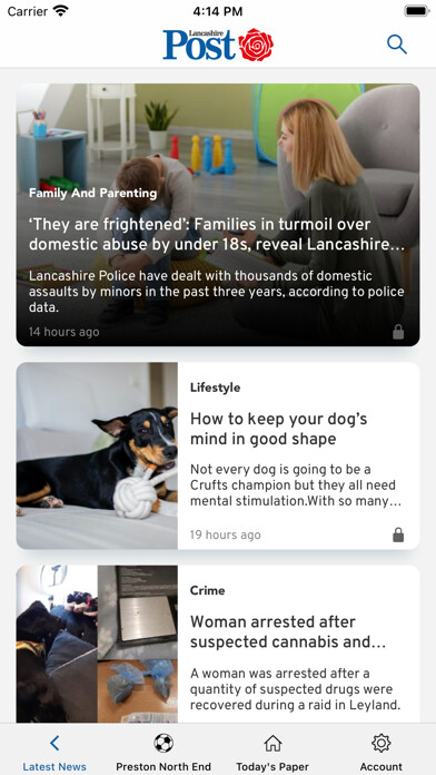 Emulate iPhone app The Lancashire Evening Post using MyAndroid Emulate iPhone app The Lancashire Evening Post using MyAndroid