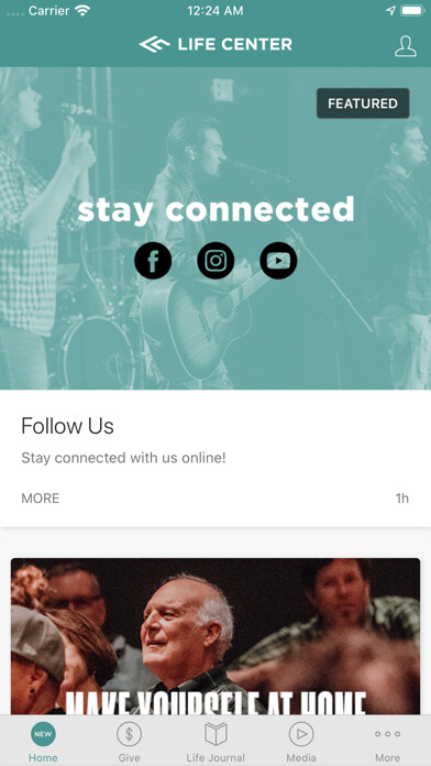 Emulate iPhone app The Life Center using MyAndroid Emulate iPhone app The Life Center using MyAndroid