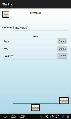 Emulate Android APK The List: List Maker Emulate Android APK The List: List Maker