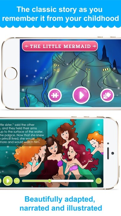Emulate iPhone app The Little Mermaid - Children Story using MyAndroid Emulate iPhone app The Little Mermaid - Children Story using MyAndroid