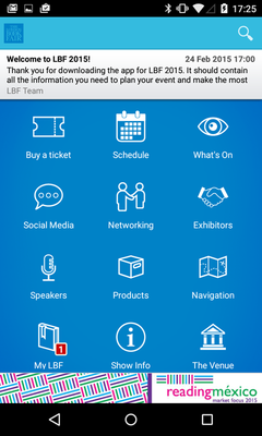 Emulate Android APK The London Book Fair 2015