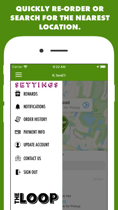 Emulate iPhone app The Loop - Mobile Ordering using MyAndroid Emulate iPhone app The Loop - Mobile Ordering using MyAndroid