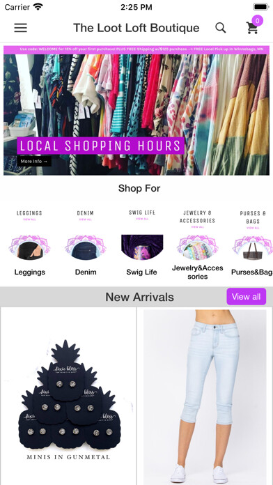 Emulate iPhone app The Loot Loft Boutique using MyAndroid Emulate iPhone app The Loot Loft Boutique using MyAndroid
