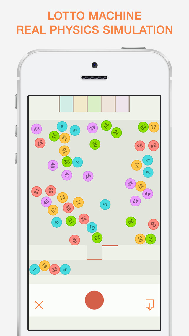 Emulate iPhone app The Lottery - Lucky Numbers Generator and Simulator using MyAndroid Emulate iPhone app The Lottery - Lucky Numbers Generator and Simulator using MyAndroid