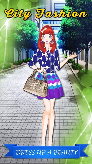 Emulate iPhone app The Love Story: City Fashion. Dress up game for girls and kids. using MyAndroid