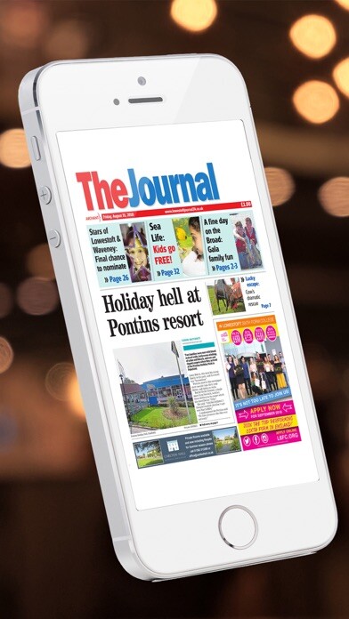 Emulate iPhone app The Lowestoft Journal using MyAndroid