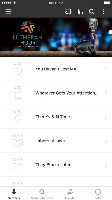 Emulate iPhone app The Lutheran Hour® using MyAndroid Emulate iPhone app The Lutheran Hour® using MyAndroid