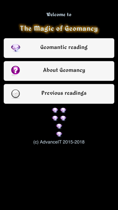 Emulate iPhone app The Magic of Geomancy using MyAndroid Emulate iPhone app The Magic of Geomancy using MyAndroid