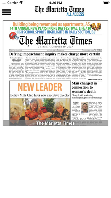 Emulate iPhone app The Marietta Times All Access using MyAndroid Emulate iPhone app The Marietta Times All Access using MyAndroid