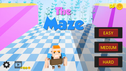 Emulate iPhone app The Maze - pixels style games using MyAndroid