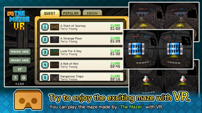 Emulate iPhone app The Mazer VR: Maze VR Player using MyAndroid