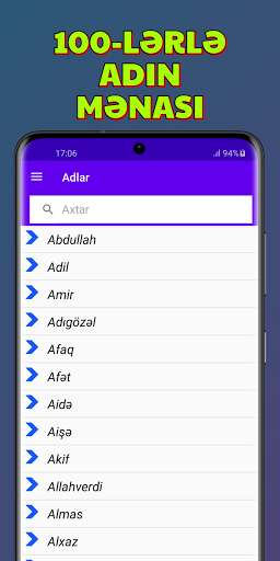 Run android online APK The meaning of names from MyAndroid or emulate The meaning of names using MyAndroid