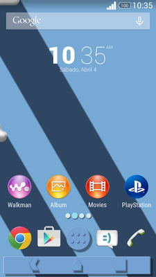 Emulate Android APK Theme Blu Shadows for Xperia Emulate Android APK Theme Blu Shadows for Xperia