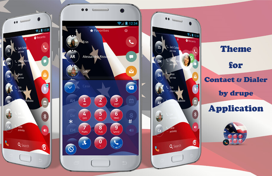 Run android online APK Theme Dialer Independence USA from MyAndroid or emulate Theme Dialer Independence USA using MyAndroid